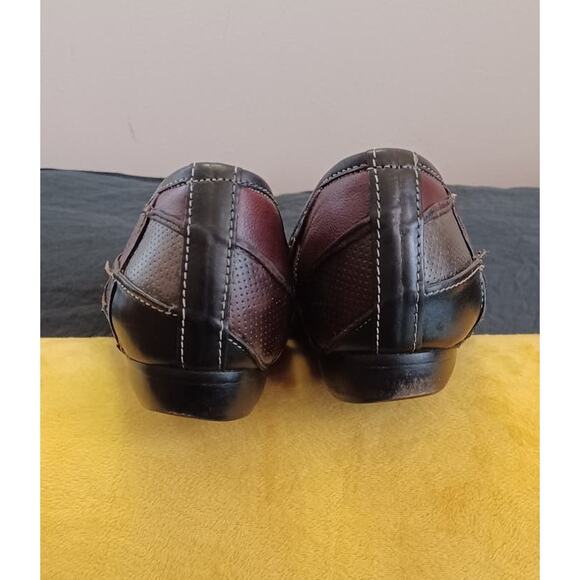 Sesto Meucci Italian Leather Flats Women's 8.5 M Classic Patchwork, Used Cond. - Picture 5 of 8